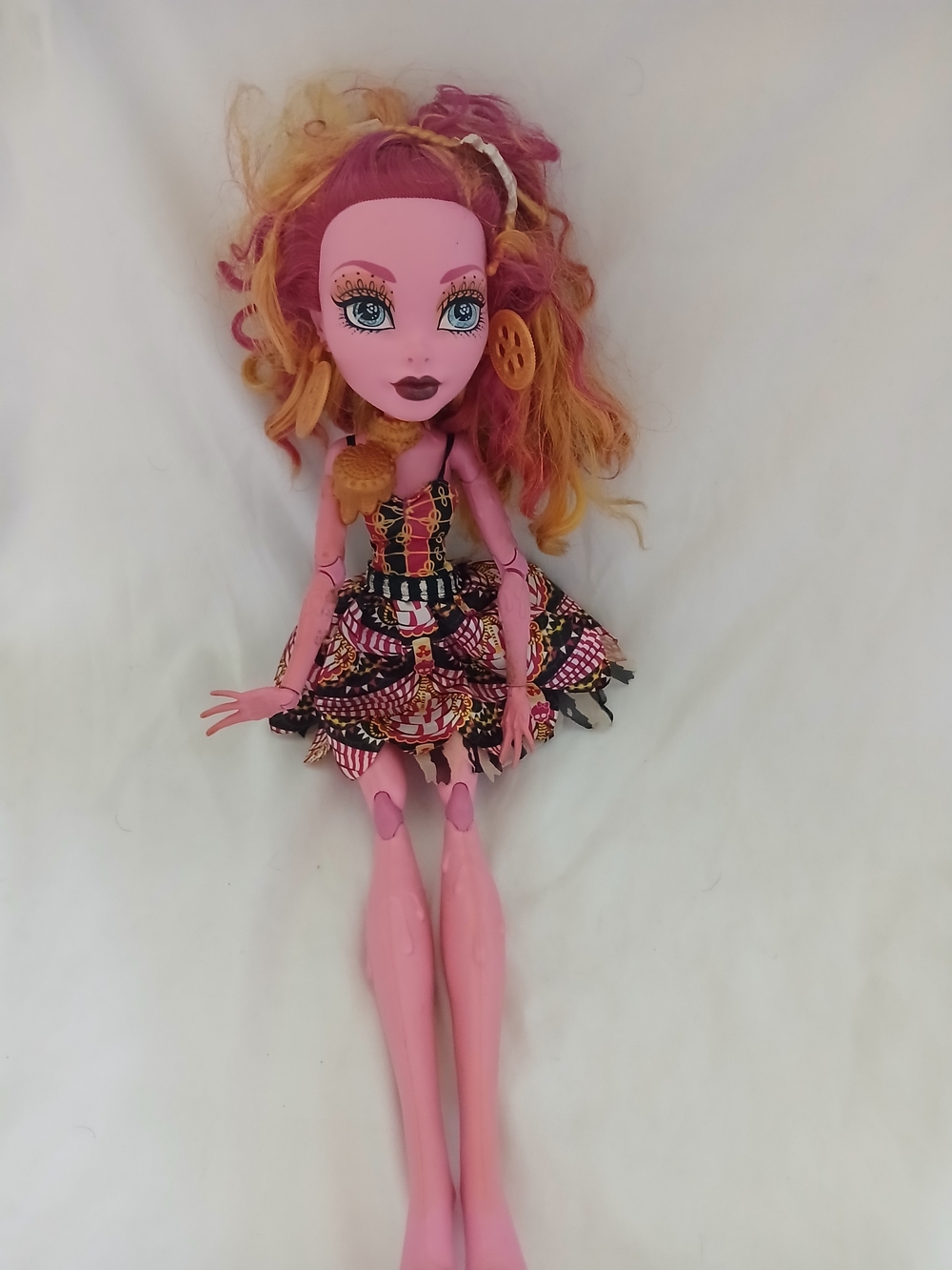 Monster High Gooliope Jellington Freak Du Chic Doll Frightfully Tall 17" Pink